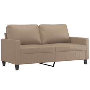 2místná pohovka cappuccino 140 cm umělá kůže - obrázek 2