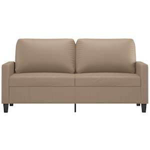 2místná pohovka cappuccino 140 cm umělá kůže - obrázek 3