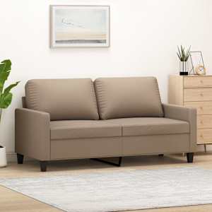 2místná pohovka cappuccino 140 cm umělá kůže - obrázek 1