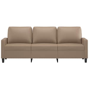 3místná pohovka cappuccino 180 cm umělá kůže - obrázek 3
