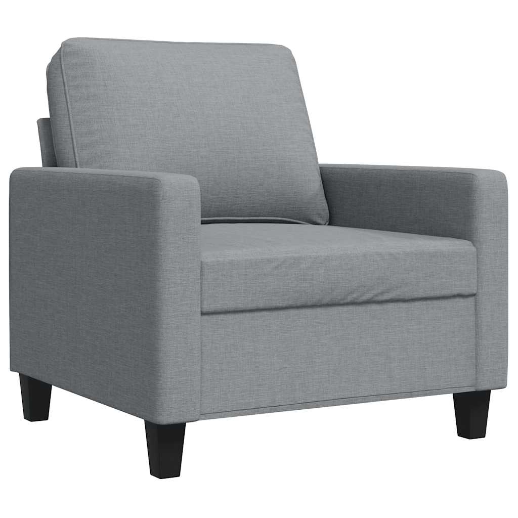 vidaXL Křeslo světle šedé 60 cm textil