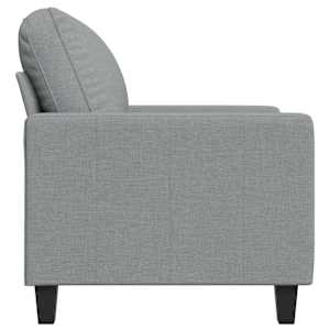 Křeslo světle šedé 60 cm textil - obrázek 5
