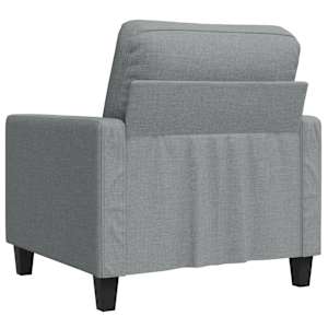Křeslo světle šedé 60 cm textil - obrázek 6