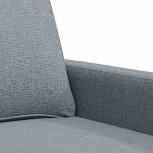 Křeslo světle šedé 60 cm textil - obrázek 7