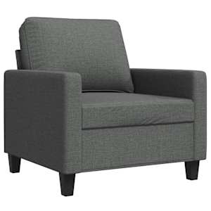 Křeslo tmavě šedé 60 cm textil - obrázek 2