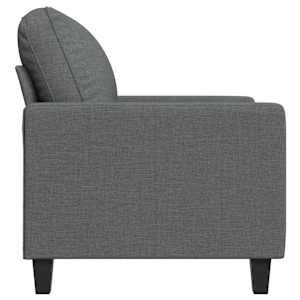 Křeslo tmavě šedé 60 cm textil - obrázek 5