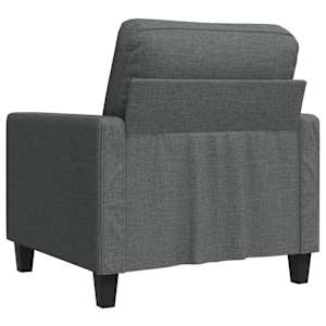 Křeslo tmavě šedé 60 cm textil - obrázek 6