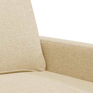 Křeslo krémové 60 cm textil - obrázek 7