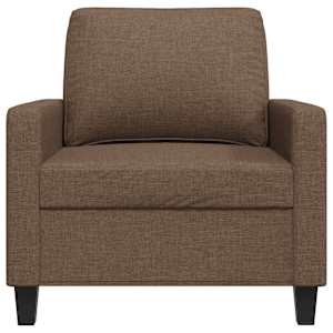 Křeslo hnědé 60 cm textil - obrázek 4