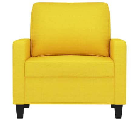 vidaXL Křeslo světle žlut&eacute; 60 cm textil