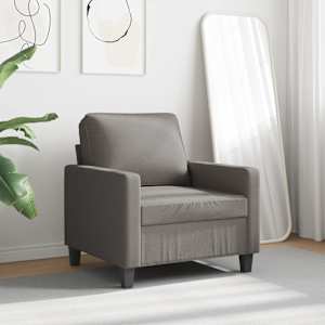 Křeslo taupe 60 cm textil - obrázek 3