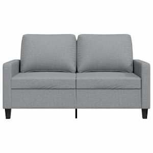 2místná pohovka světle šedá 120 cm textil - obrázek 4