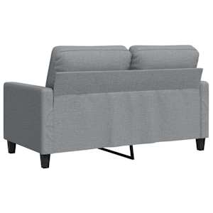 2místná pohovka světle šedá 120 cm textil - obrázek 6