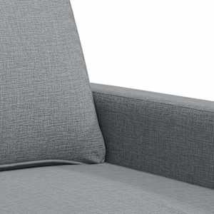 2místná pohovka světle šedá 120 cm textil - obrázek 7