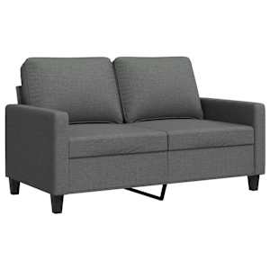 2místná pohovka tmavě šedá 120 cm textil - obrázek 2