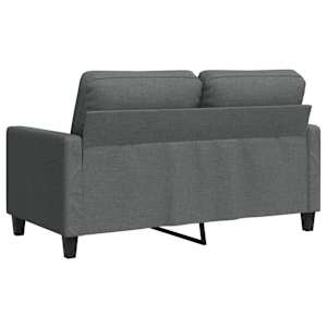 2místná pohovka tmavě šedá 120 cm textil - obrázek 6