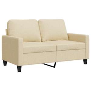 2místná pohovka krémová 120 cm textil - obrázek 2