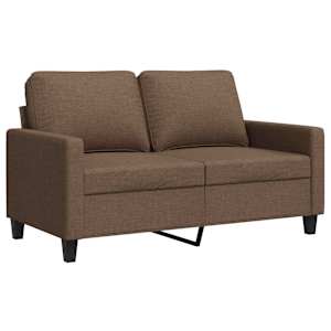 2místná pohovka hnědá 120 cm textil - obrázek 2