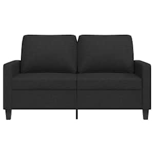 2místná pohovka černá 120 cm textil - obrázek 4