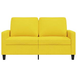 2místná pohovka světle žlutá 120 cm textil - obrázek 4