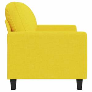 2místná pohovka světle žlutá 120 cm textil - obrázek 5