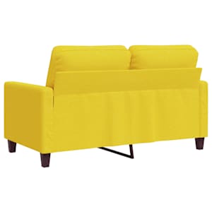 2místná pohovka světle žlutá 120 cm textil - obrázek 6