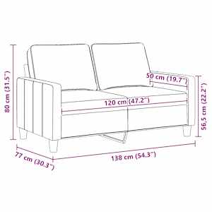 2místná pohovka světle žlutá 120 cm textil - obrázek 9