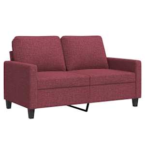 2místná pohovka vínová 120 cm textil - obrázek 2