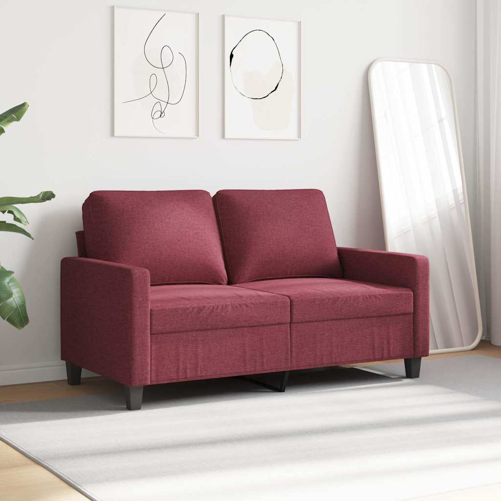 Thumbnail - vidaXL 2-Sitzer-Sofa Weinrot 120 cm Stoff
