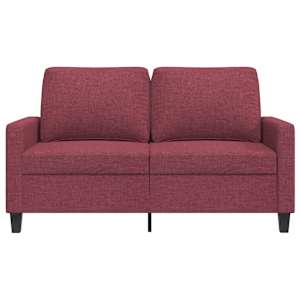2místná pohovka vínová 120 cm textil - obrázek 4