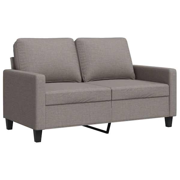 vidaXL 2-kohaline diivan, pruunikashall, 120 cm, kangas