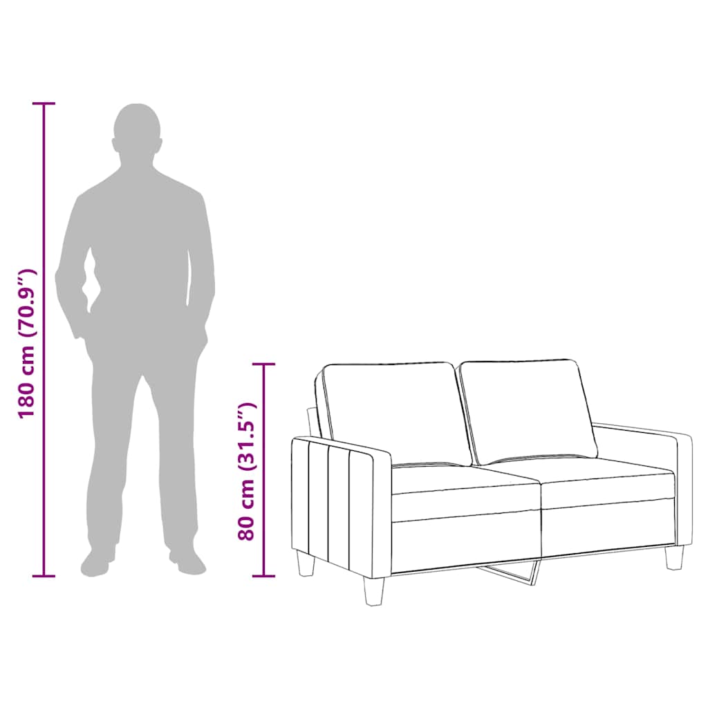 Dvosed taupe 120 cm blago - slika 10