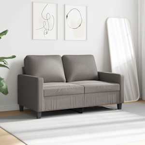 2místná pohovka taupe 120 cm textil - obrázek 3