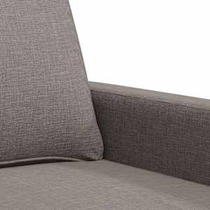 2místná pohovka taupe 120 cm textil - obrázek 7