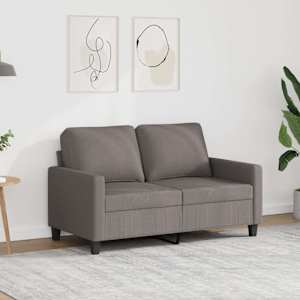 2místná pohovka taupe 120 cm textil - obrázek 1