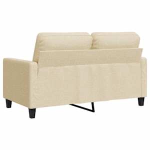 2místná pohovka krémová 140 cm textil - obrázek 6