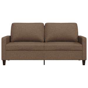 2místná pohovka hnědá 140 cm textil - obrázek 4