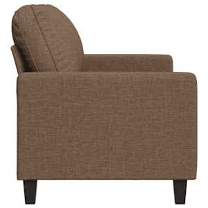2místná pohovka hnědá 140 cm textil - obrázek 5