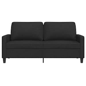 2místná pohovka černá 140 cm textil - obrázek 4
