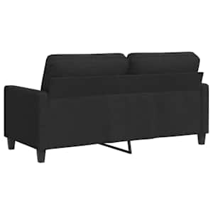 2místná pohovka černá 140 cm textil - obrázek 6