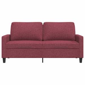 2místná pohovka vínová 140 cm textil - obrázek 4
