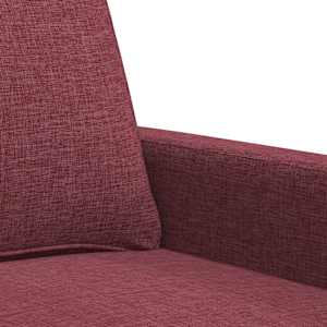 2místná pohovka vínová 140 cm textil - obrázek 7