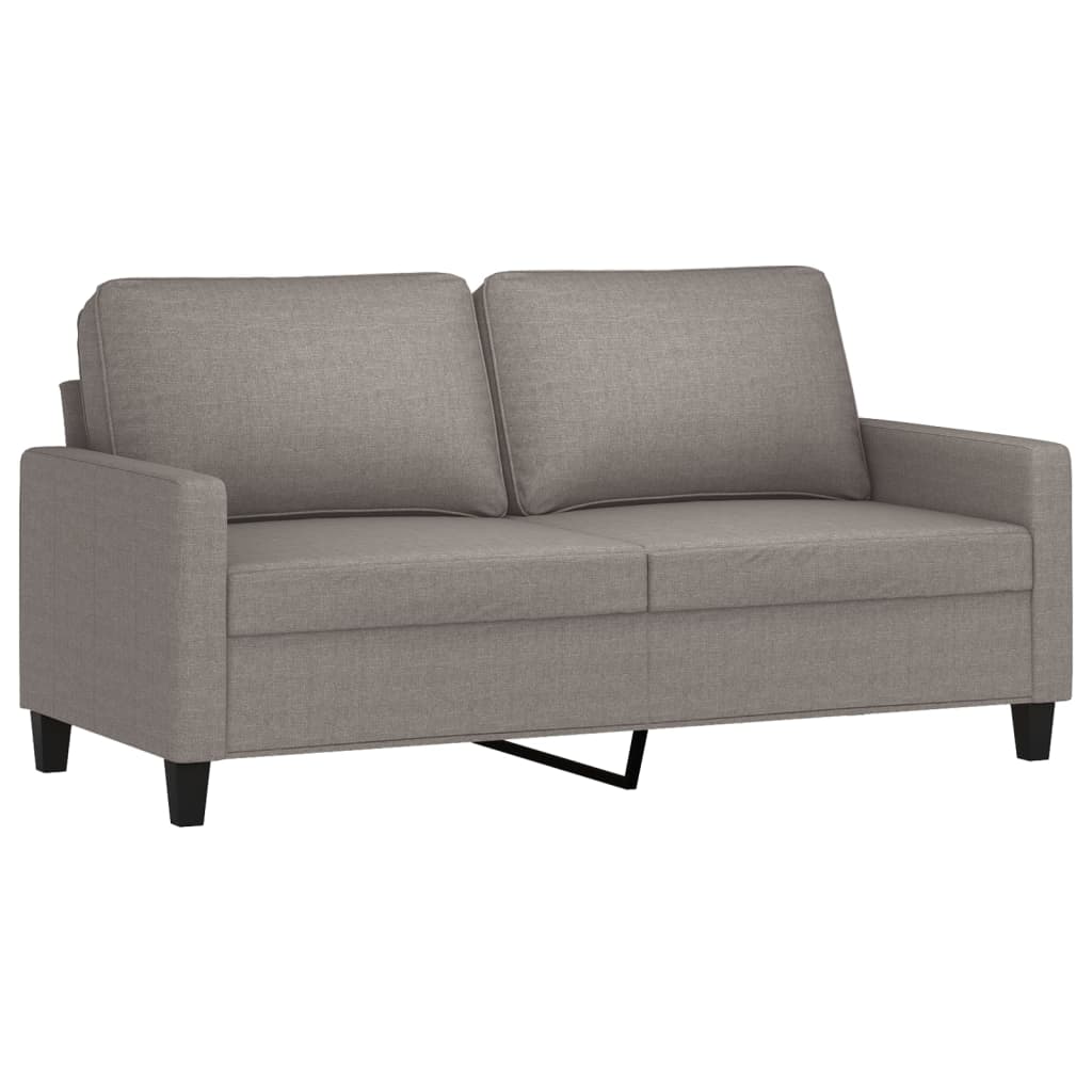 vidaXL 2místná pohovka taupe 140 cm textil