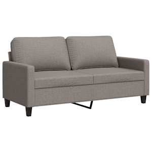 2místná pohovka taupe 140 cm textil - obrázek 2