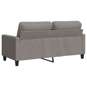 2místná pohovka taupe 140 cm textil - obrázek 6