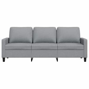 3místná pohovka světle šedá 180 cm textil - obrázek 4