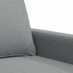 3místná pohovka světle šedá 180 cm textil - obrázek 7