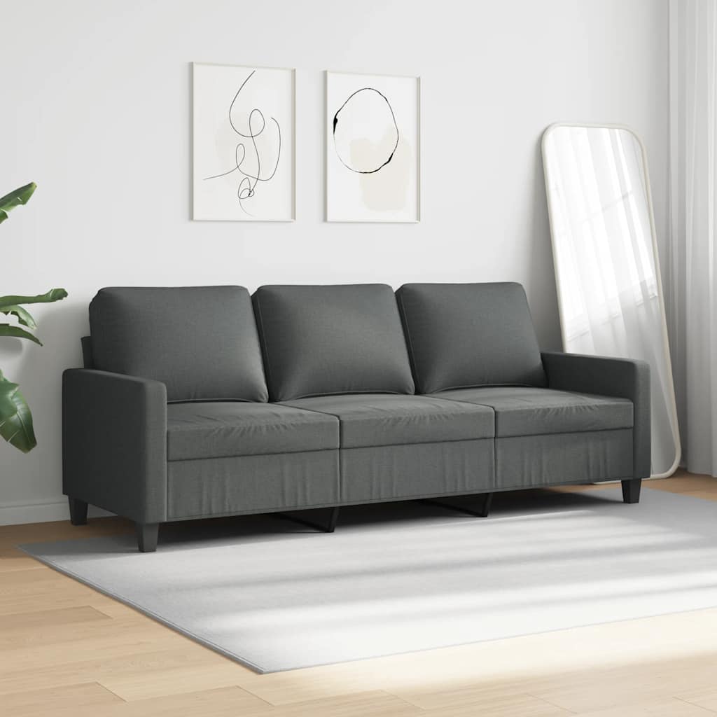 Thumbnail - vidaXL 3-Sitzer-Sofa Dunkelgrau 180 cm Stoff