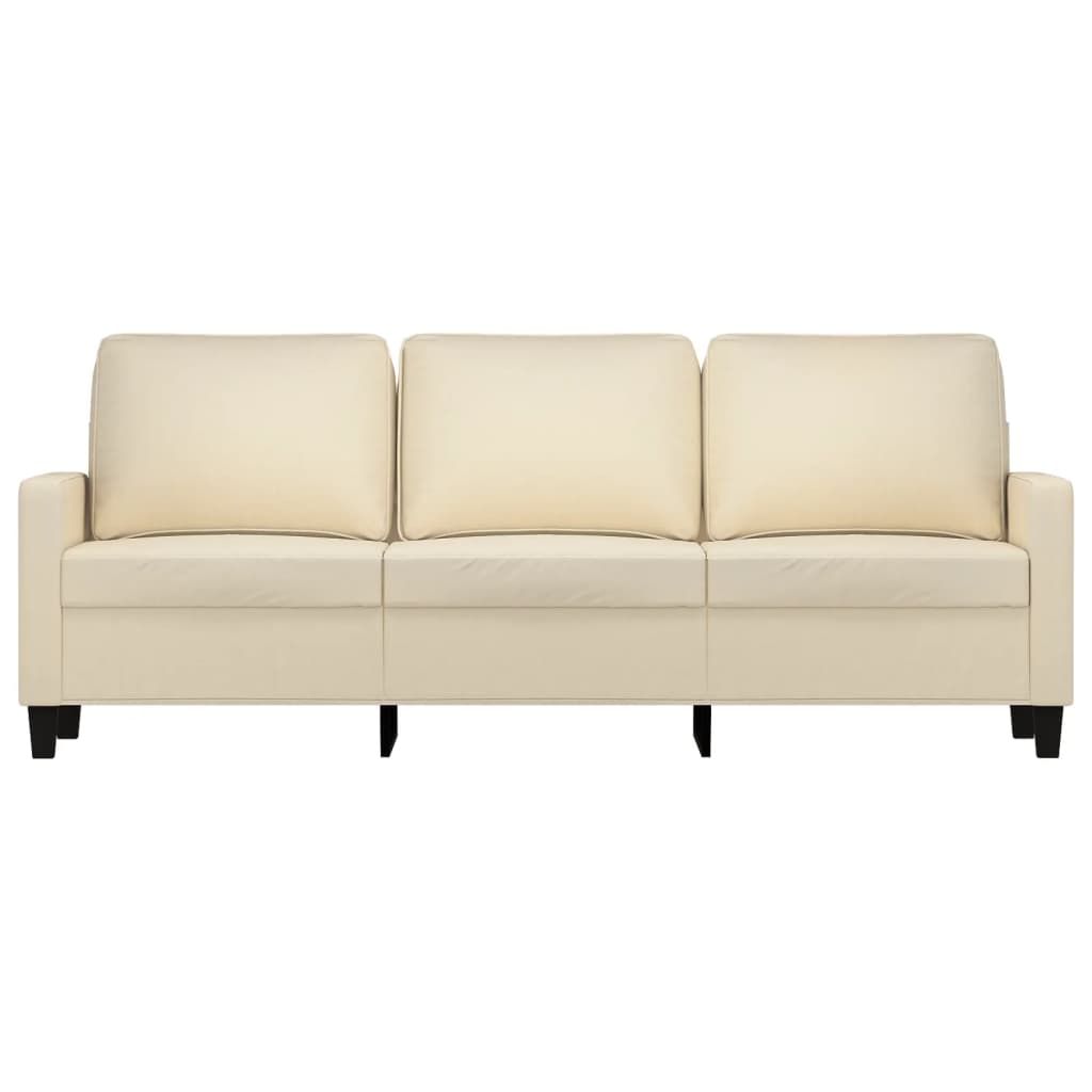 Thumbnail - vidaXL 3-Sitzer-Sofa Creme 180 cm Stoff