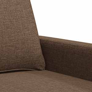 3místná pohovka hnědá 180 cm textil - obrázek 7